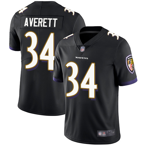Baltimore Ravens nike_ravens_2927Limited Black Men Anthony Averett Alternate Jersey NFL Football 34 Vapor Untouchable